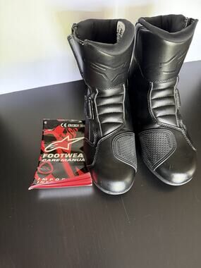 Alpinestars Ridge Waterproof Motorcycle Boots Youth US 3.5 EU 36 Black